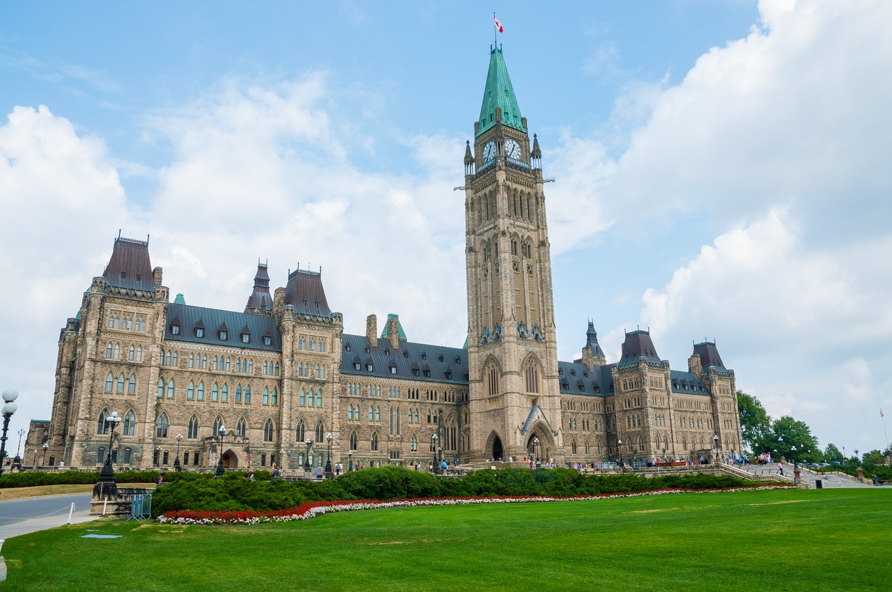 Canadian Parliament Building in Ottawa Ontario