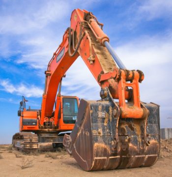 Construction vehicles representing the tax refunds available to businesses in Ontario for gasoline costs