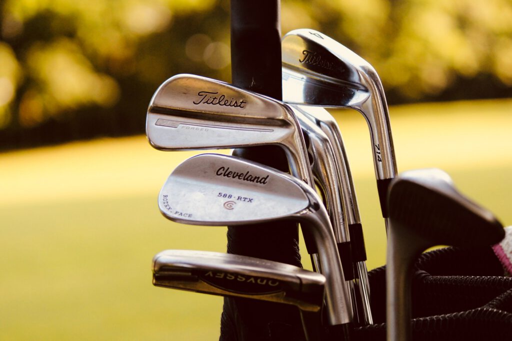 Golf clubs, representing a person taking advantage of a retiring allowance