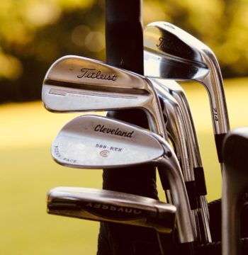 Golf clubs, representing a person taking advantage of a retiring allowance