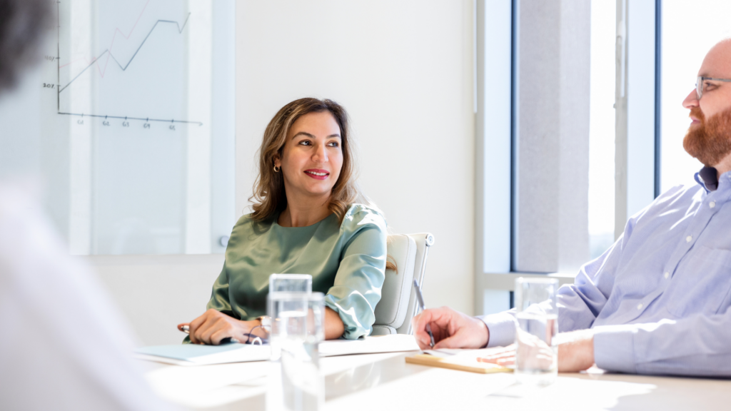 An image of a small business owner who is thinking of hiring on outsourced CFO for her company