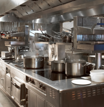 An image of a professional kitchen with some rented equipment