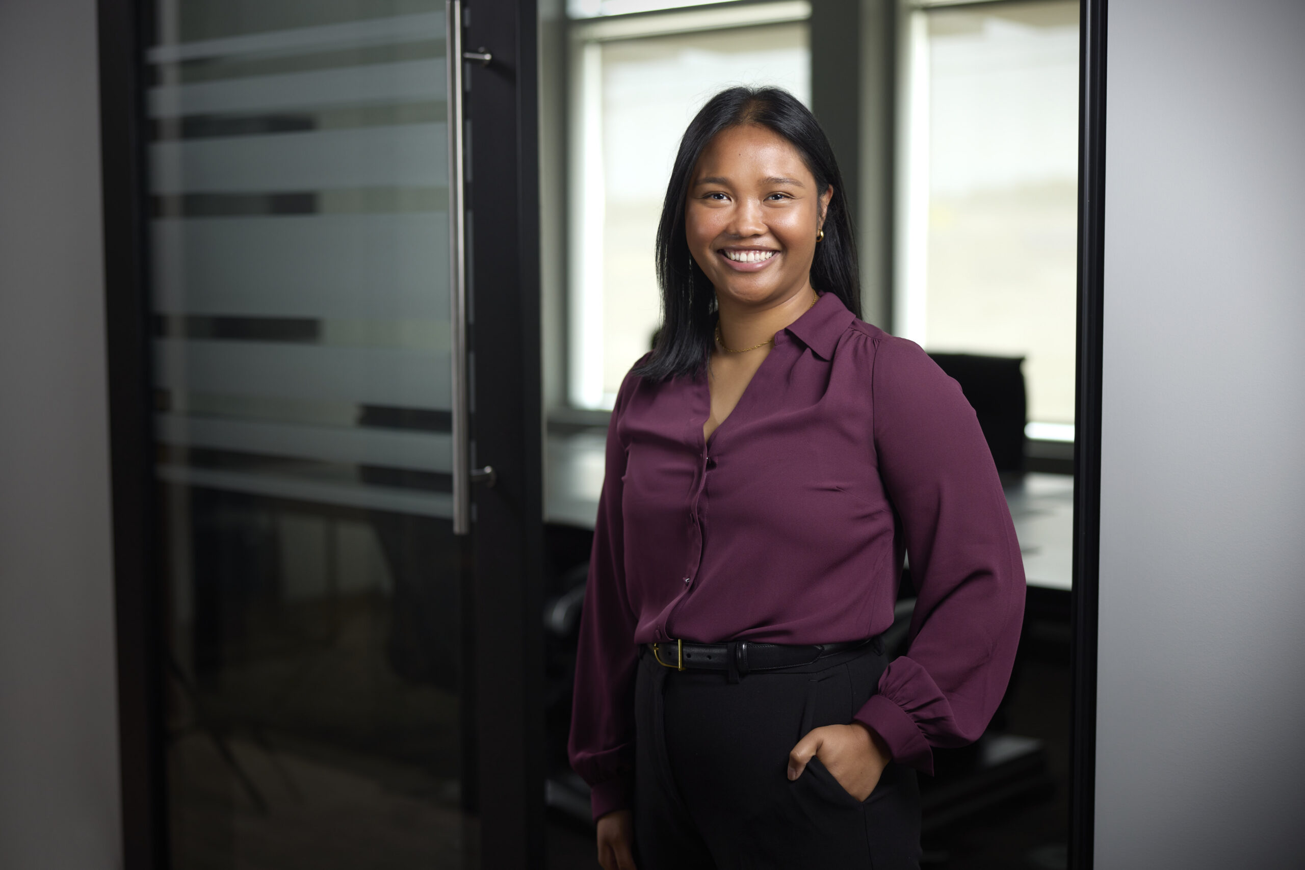 An image of Daphne Bautista at Edelkoort Smethurst CPAs LLP (a full service Accounting, Tax, Trust, Estate Planning and Advisory Services CPA firm) in Burlington, Ontario, Canada.