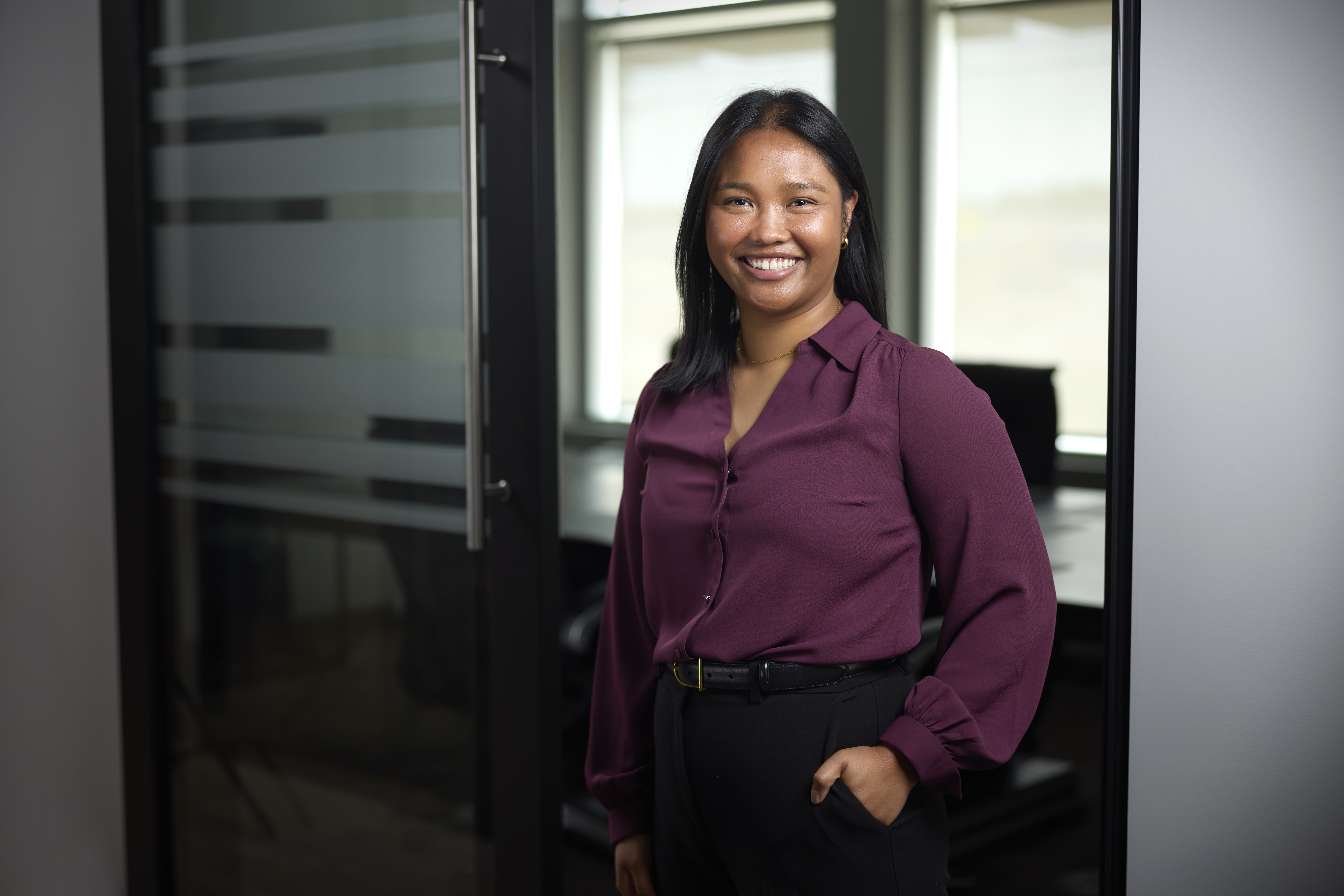 An image of Daphne Bautista at Edelkoort Smethurst CPAs LLP (a full service Accounting, Tax, Trust, Estate Planning and Advisory Services CPA firm) in Burlington, Ontario, Canada.