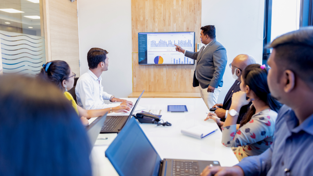 An image of a fractional CFO hired from a local Burlington CPA firm to help with a small business